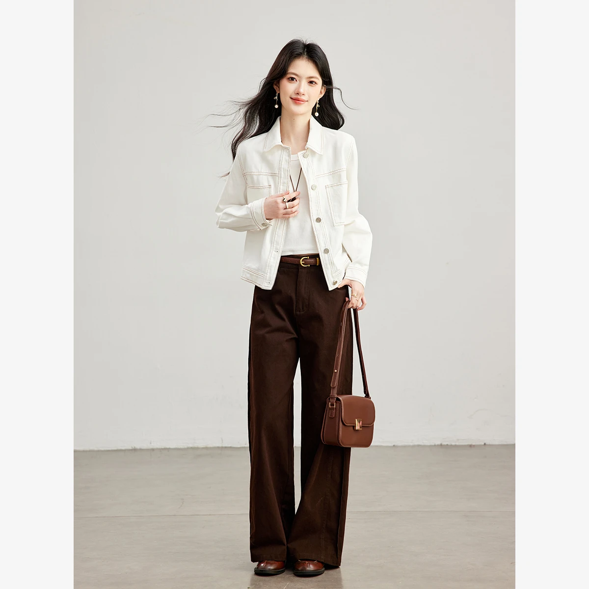 VIMLY Blouson en jean blanc ca - Winter Clothing Trends 2026 avis et prix