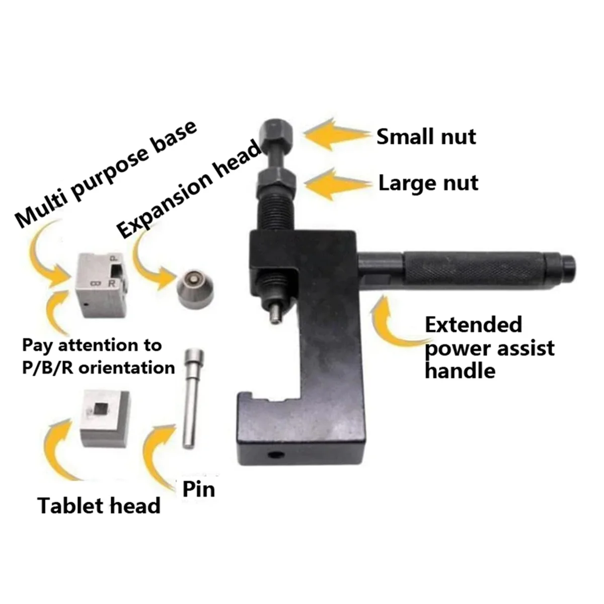 Tools Chain Riveter Punching Chain Link Installation 520/525/530/Oil Seal Chain Disassembling Tool Motorcycle