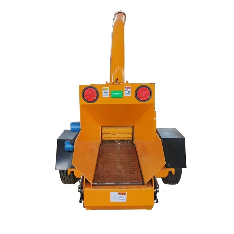 Crawler Remote Control Walking Wood Crusher Mobile Wood Chopping Machine Logs Grinder Wood Chipper