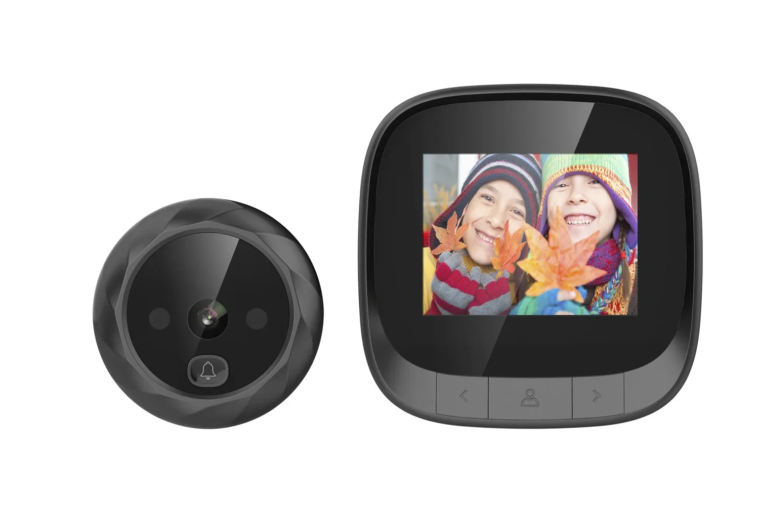 Câmera de campainha inteligente para segurança doméstica, segurança de campainha, campainha intercomunicador, monitor peephole, 2.4 em TFT LCD, DD3