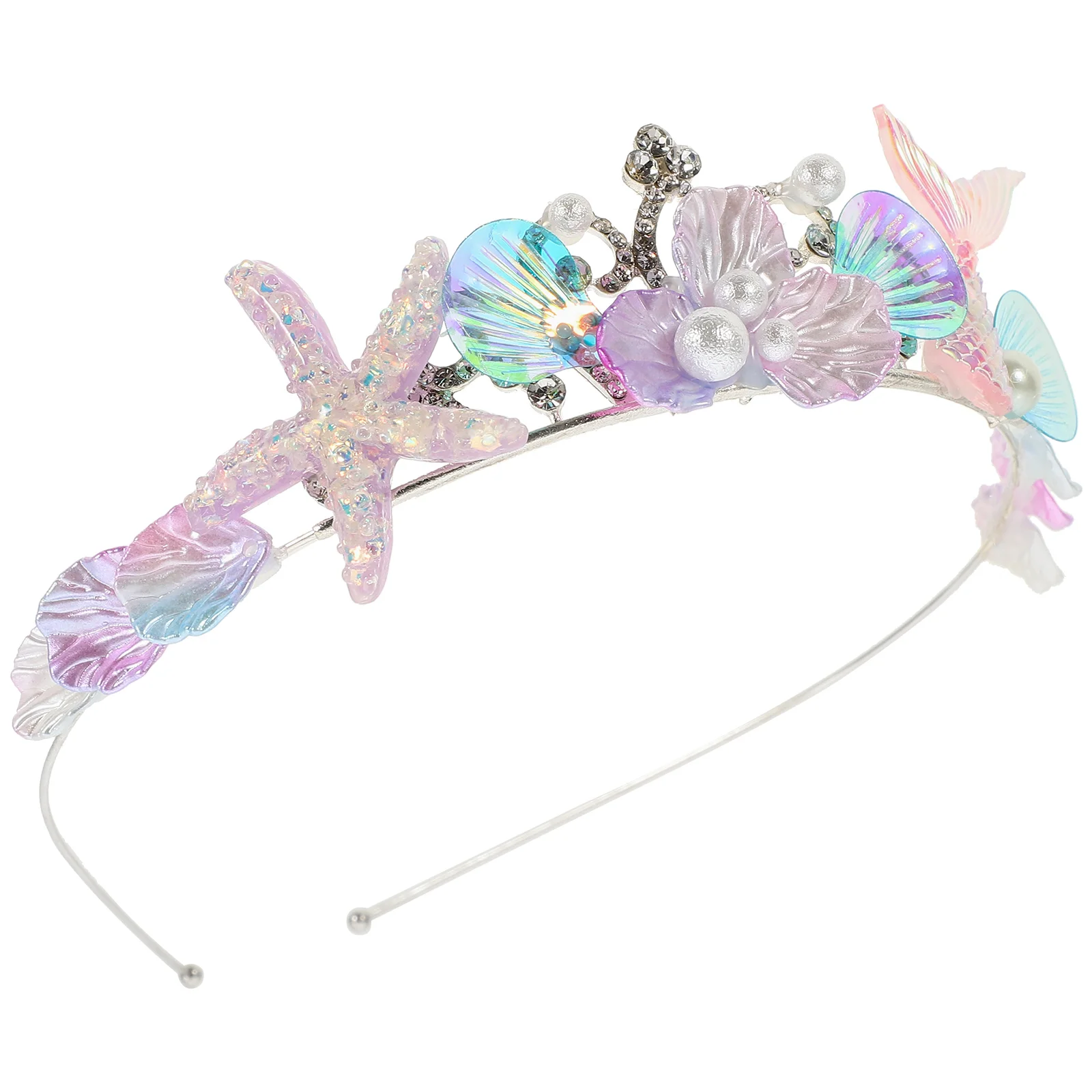 

Decorate Miss Girls Hair Accessories Mermaid Headdress Metal Seashell Headband Cosplay