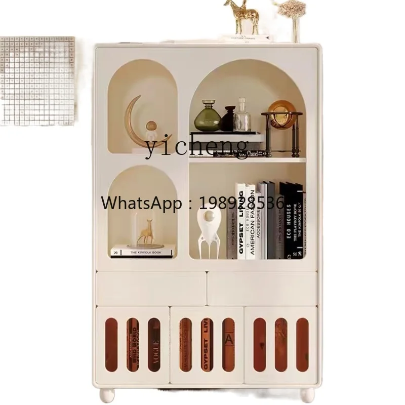 ZZXL Household Minimalist Modern Bookcase Entrance Cabinet Display Cabinet Storage Cabinet Dining Side Locker