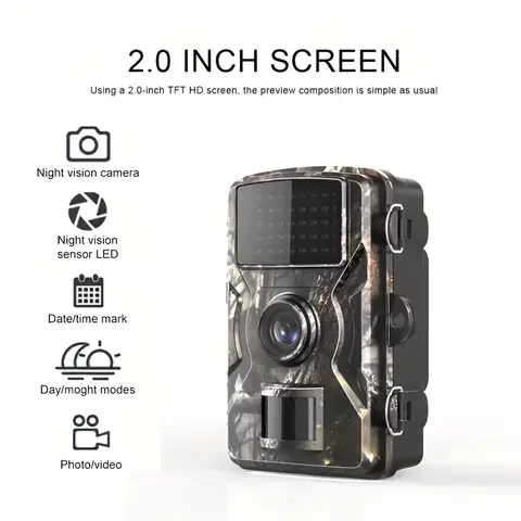 사냥 흔적 카메라 HD 야생 동물 모니터 940nm 적외선 야간 투시경 활성화 트리거 보안 캠 야외 야생 동물 사진 트랩
