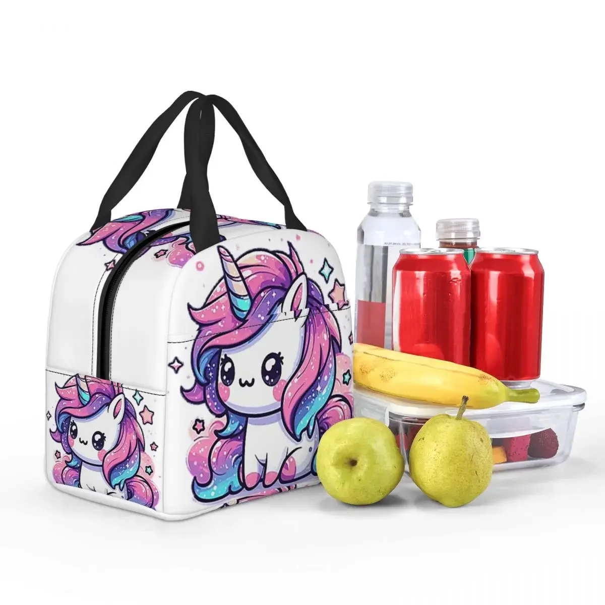 Sparkle Unicorn Magic Insulated Lunch Bag for Kids School Cooler Thermal Food Box Tote Leakproof Lunch Boxes Container