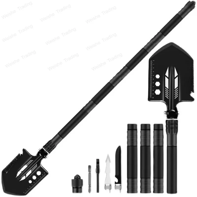 

Engineer Shovel Multifunctional Manganese Steel Field Shovel Folding Shovel, Fishing Vehicle Camping Military Shovel