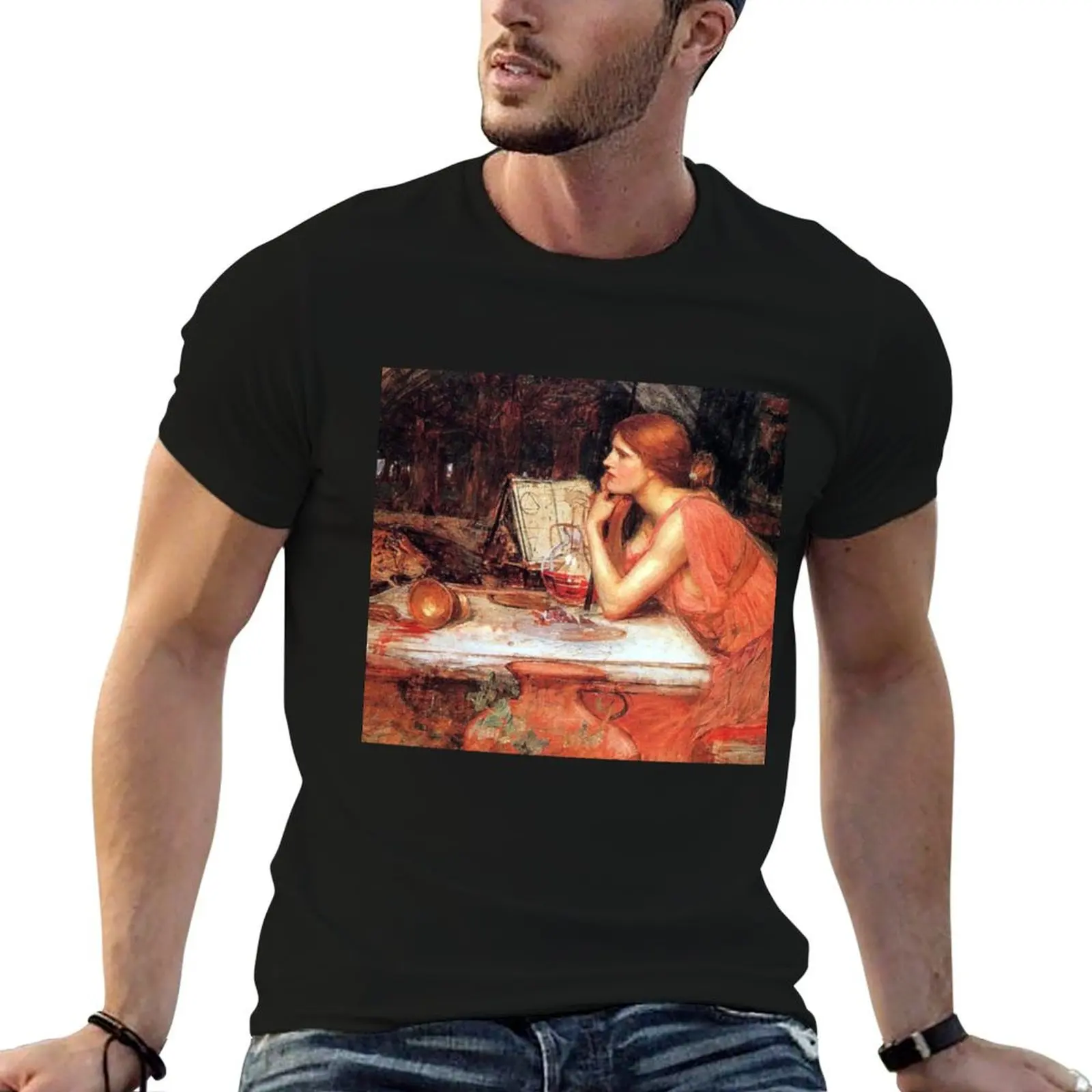 

William man John for funny man for Sorceress graphic t - shirts t shirts Waterhouse printed T-Shirt The