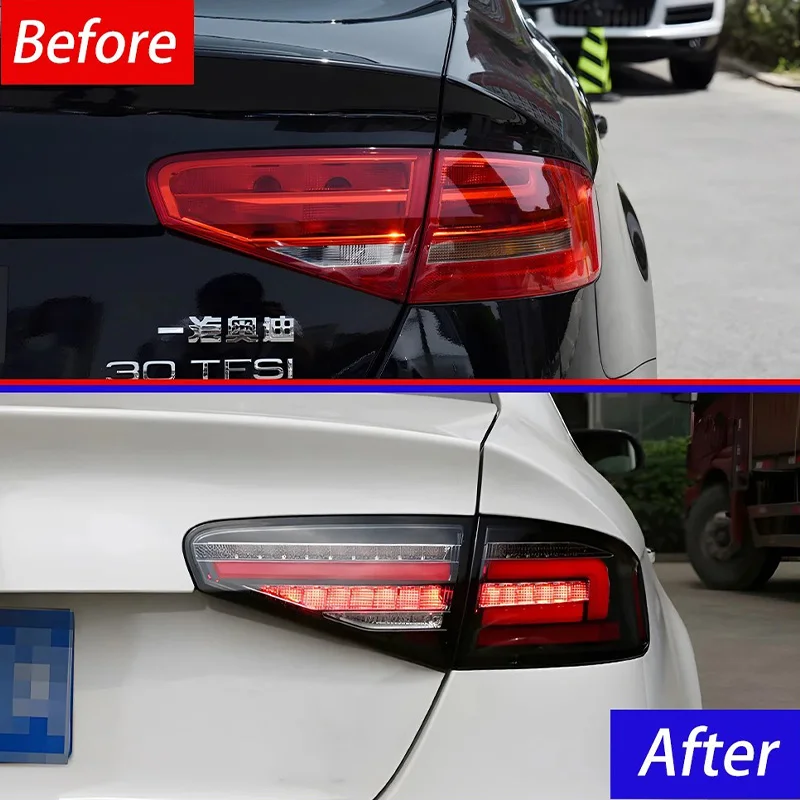 High Performance Auto LED Taillights Assembly For Audi A4 B8.5 2013-2016 Upgrade Back Lamps Plug and Play Car Accessories Tool