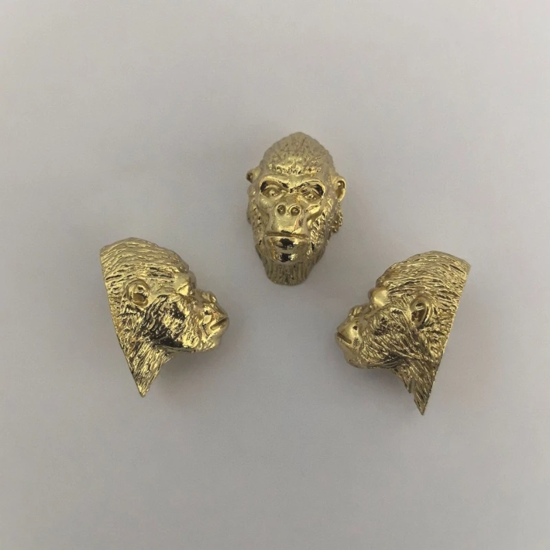 Brass Personality Cartoon Animal Chimpanzee Drawer Cabinet Door Cabinet Wardrobe Wine  Cabinet Handle