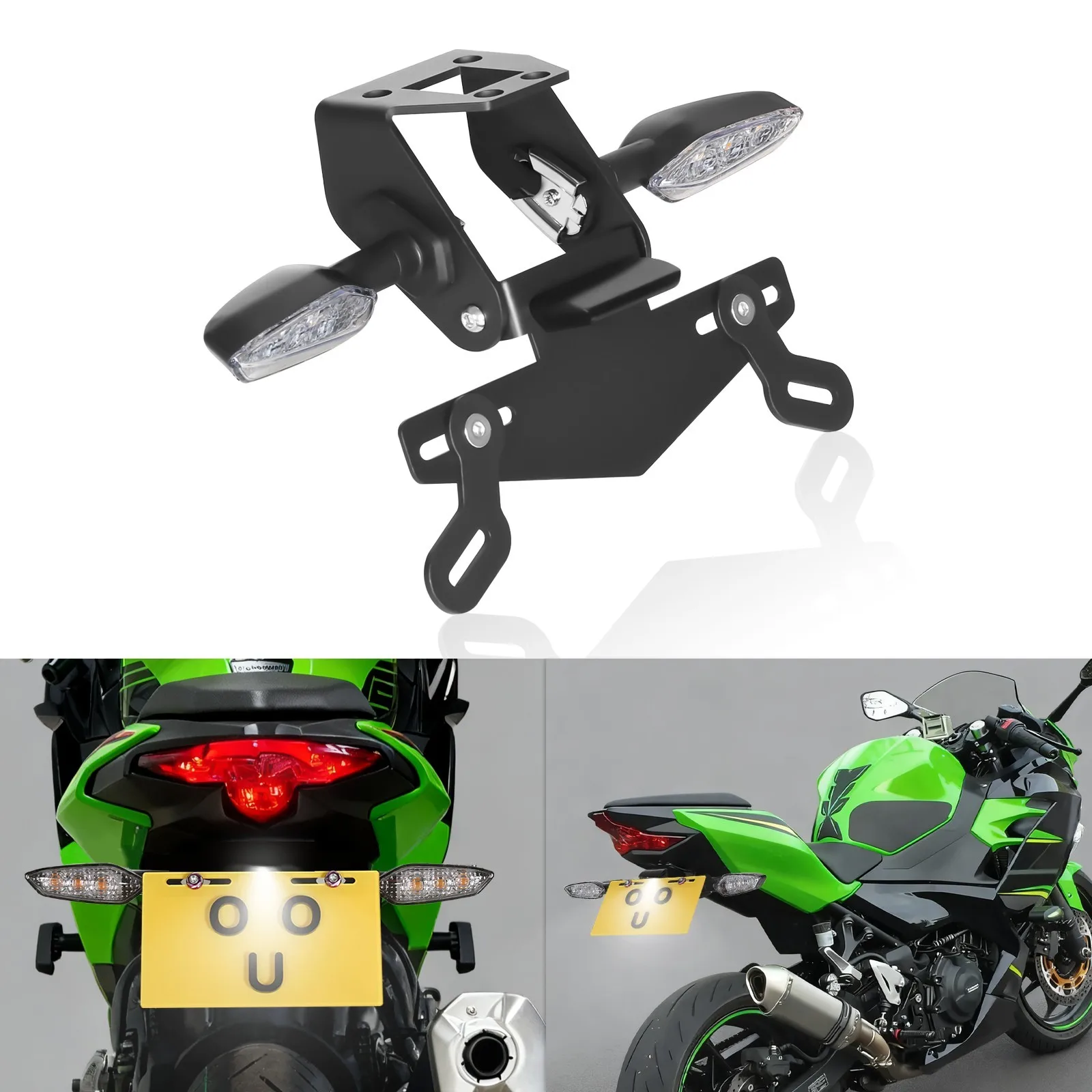 NINJA 500 Fender Eliminator LED Turn Signal For KAWASAKI NINJA 400 Z500/400 Z300 Accesorios Moto License Light/Numbe Plate Light