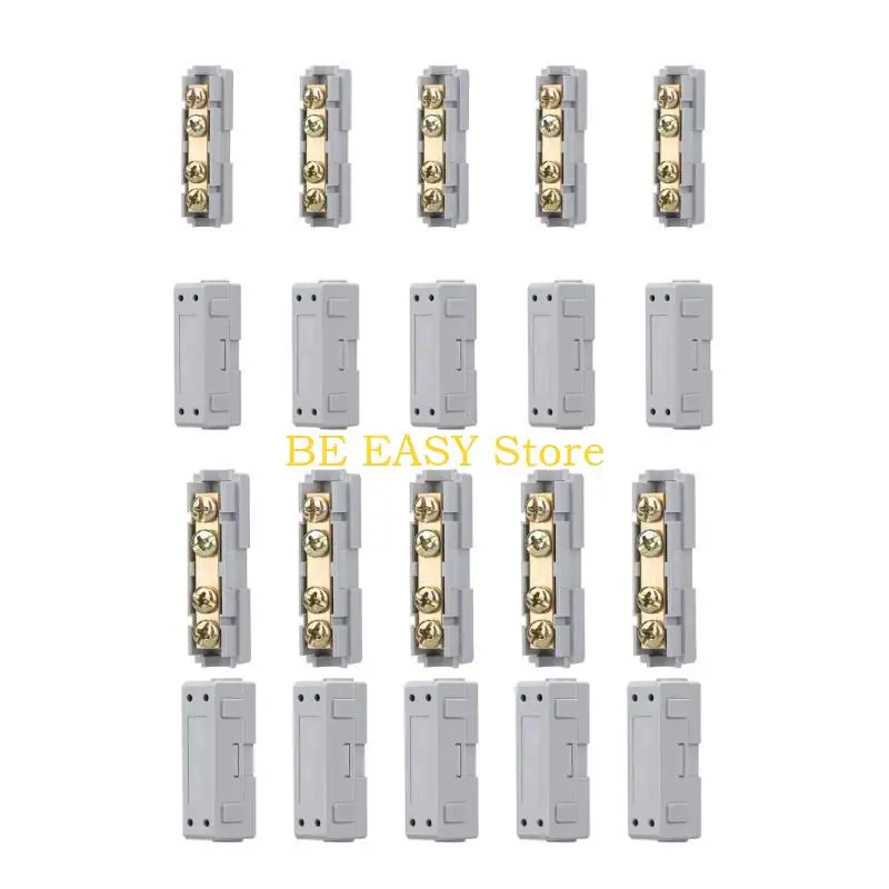 E28F 10pcs Quick Wiring Terminals set 80A High Conductivity Connectors Electrical Connection Simple Installs for Home Repair