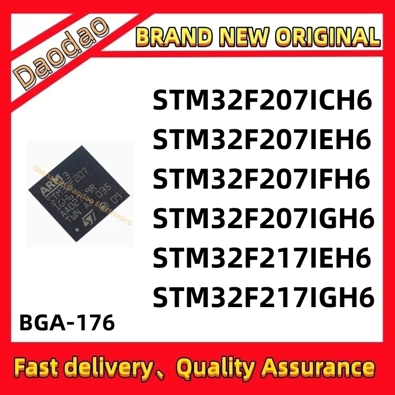 

Quality Brand New STM32F207ICH6 STM32F207IEH6 STM32F207IFH6 STM32F207IGH6 STM32F217IEH6 STM32F217IGH6 IC MCU Chip BGA-176