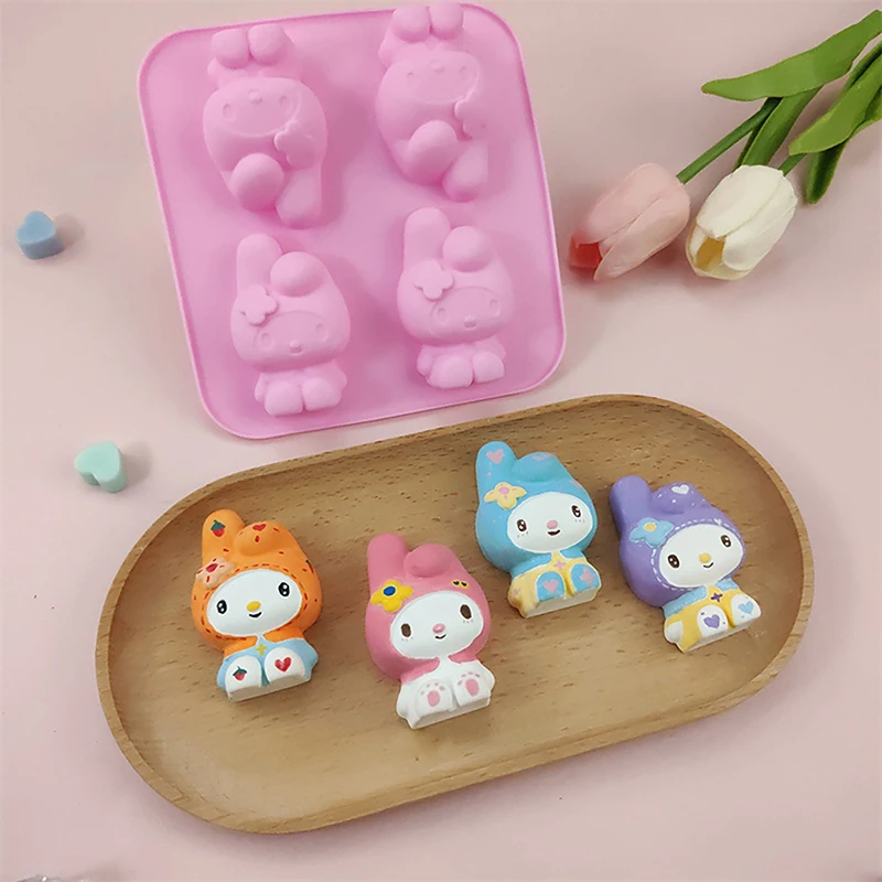 Sanrio Cinnamoroll Cake Mold High Temperature Resistance Summer Kawaii Cartoon Silicone Ice Cream Mold Kitchen Ice Making Tool