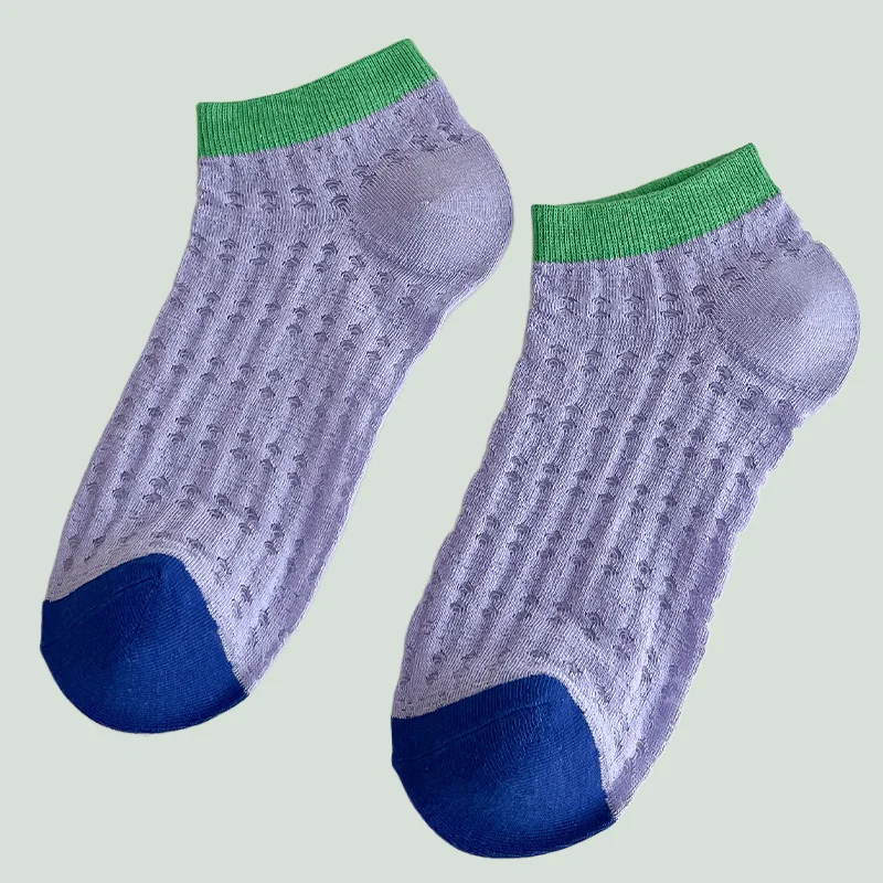 Chaussettes Courtes en Maille de Haute Qualité pour Femme, Accessoire Respirant, Fin, Assressentiavec Tout, Idéal pour Été, 5/10 Paires