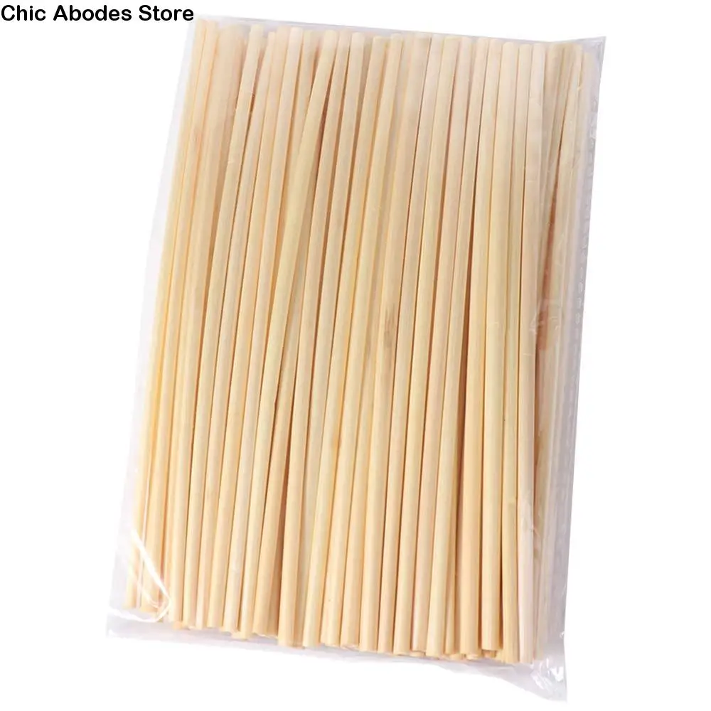 100Pcs 20cm Wheat Drinking Straws Disposable Natural Environmentally Straws Eco-Friendly Durable Degradable Straws Bar