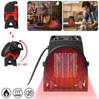 Mini calefactor de cerámica con ventilador, de 2000/3000 W, con función de enfriamiento y tres niveles de potencia. Diseño robusto para su uso en la oficina, el salón, el dormitorio o el patio, con protección contra sobrecalentamiento.