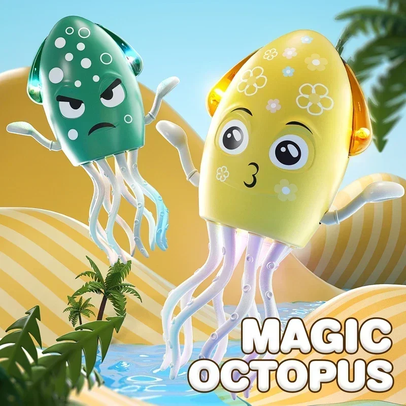 Regalo per il giorno dei bambini Polpo danzante Giocattolo Ornamento da tavolo Giocattolo da pesca Modelli di ornamenti regalo di compleanno per bambini da 3 a 6 anni