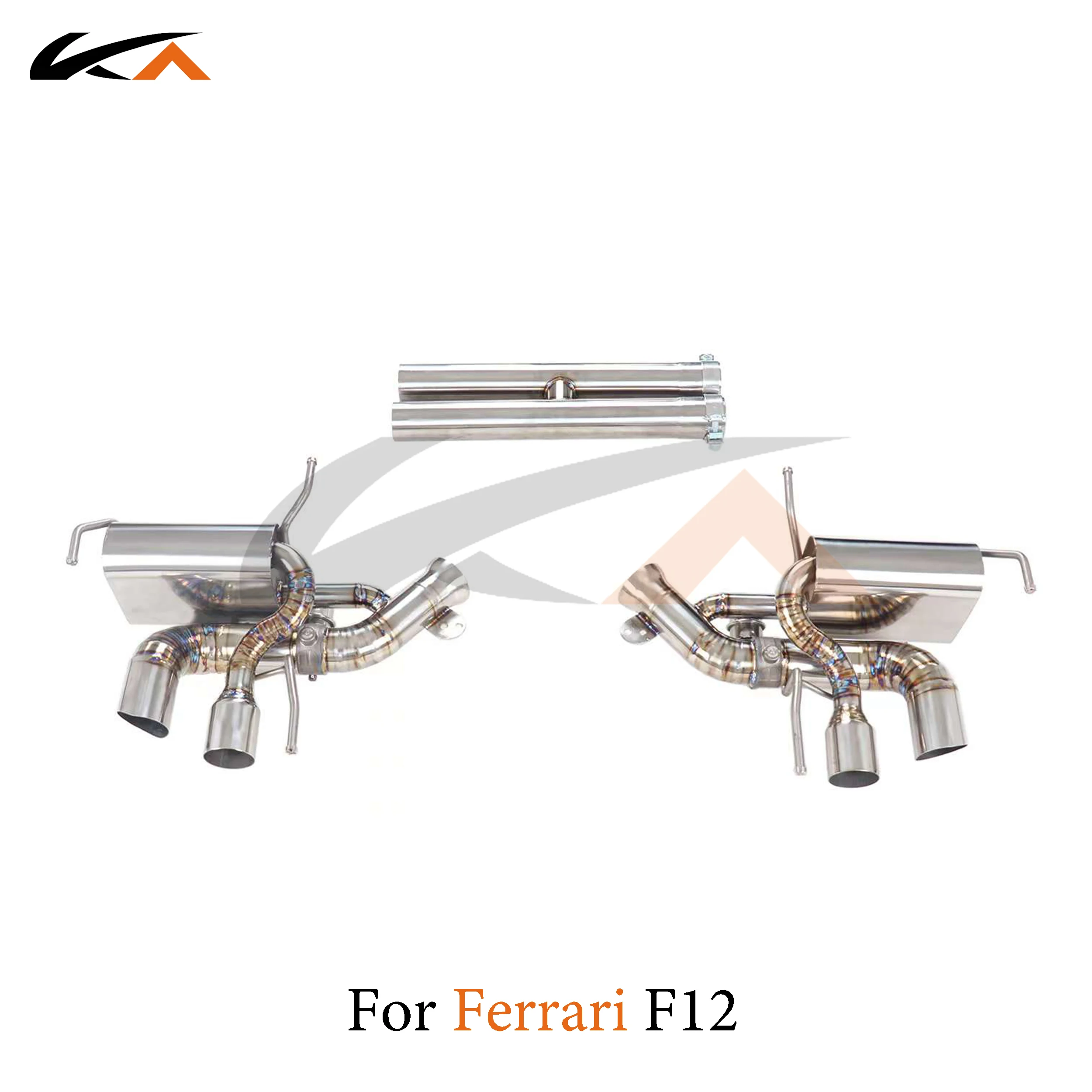 

KA Tuning exhaust system stainless catback for Ferrari F12 V12 6.3 rear section performance parts muffler valve