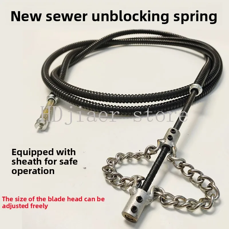 

Electric drill dredging spring, a magic tool for unclogging kitchen oil-contaminated pipes