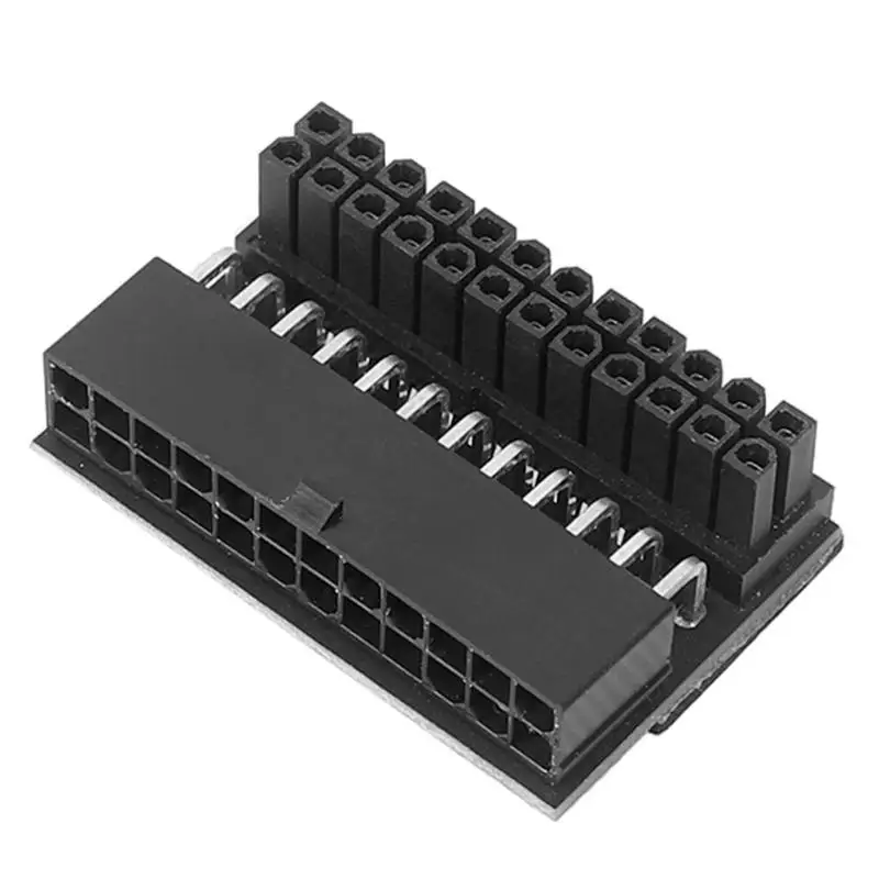 

ATX 24Pin Atx 90 degree 24 pin to Power Plug Adapter Mainboard Motherboard Power Connectors Modular Power Supply Cables