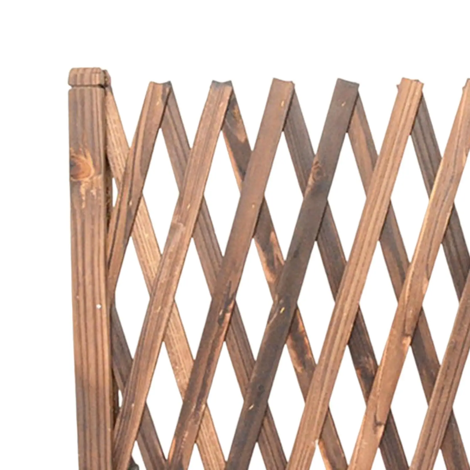Wooden Expandable Trellis Fence Adjustable Panel Gate Decorative Garden Barrier for Patio Flower Bed Privacy