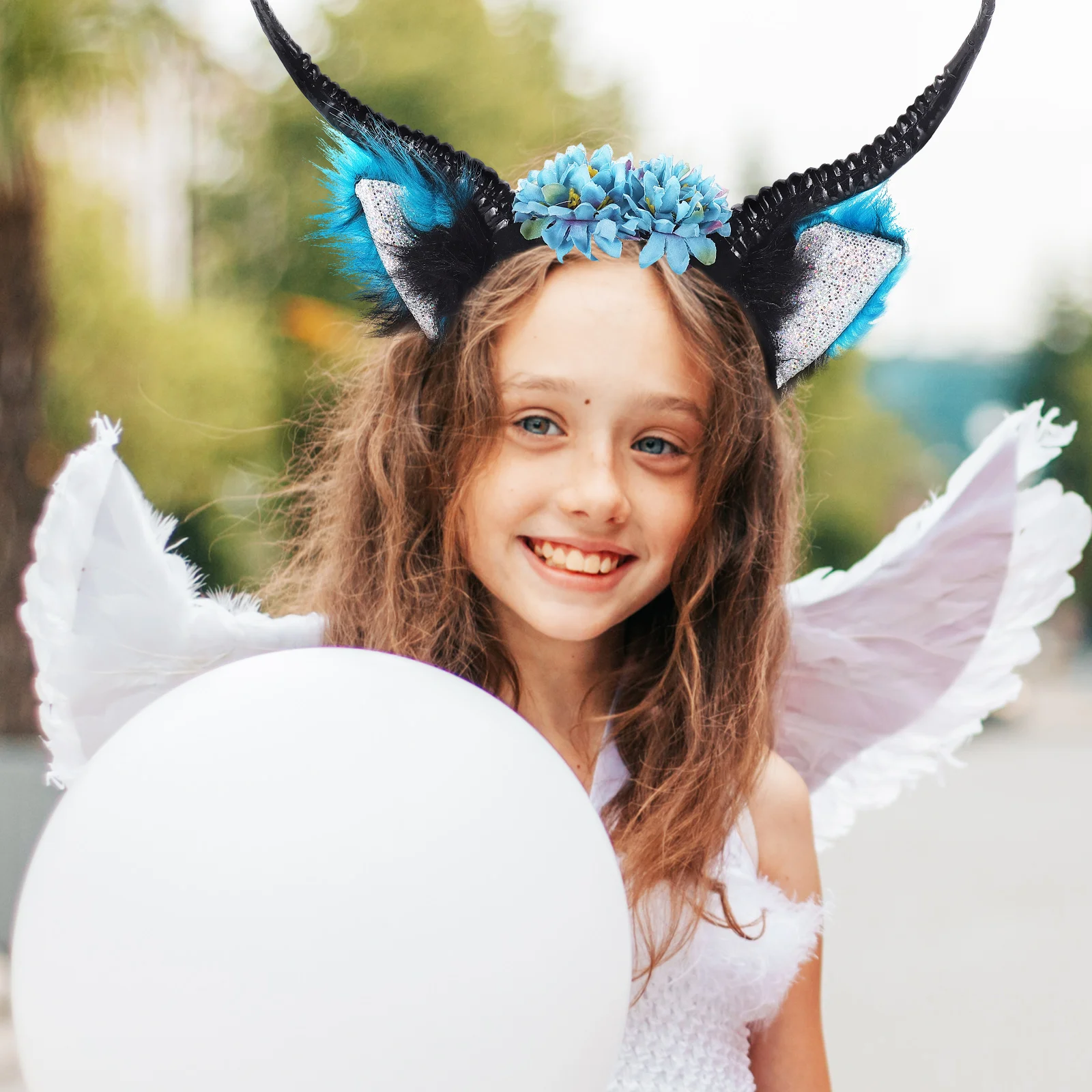 

Horn Headb Ox Cosplay Hoops Hairb s Plastic Lightweight Comfortable Halloween Party Accessory Stage Photo Kids Gift