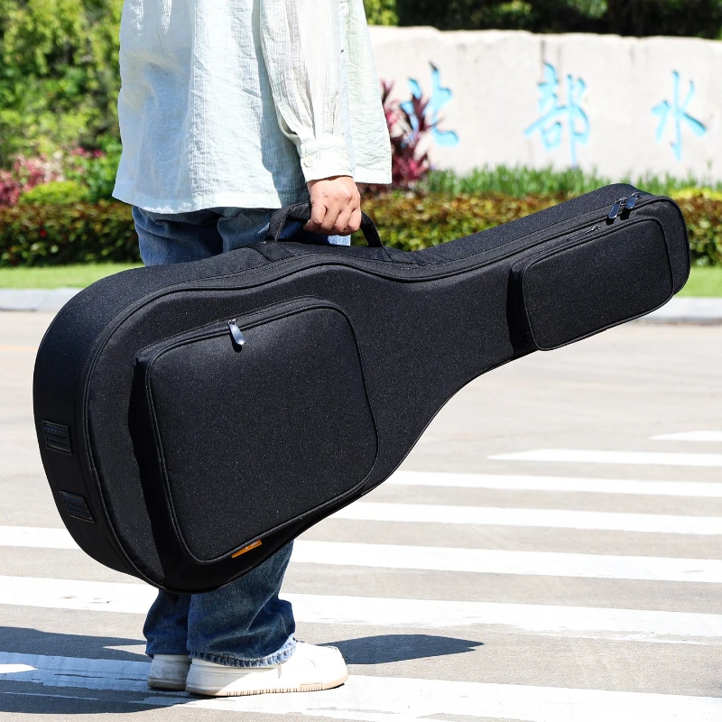 Mochila para Guitarra de 39-41 Pulgadas, Estuche Impermeable y Acolchado para Guitarra, Bolsa de Transporte de Doble Asa, Estuche Portátil para Instrumentos Musicales
