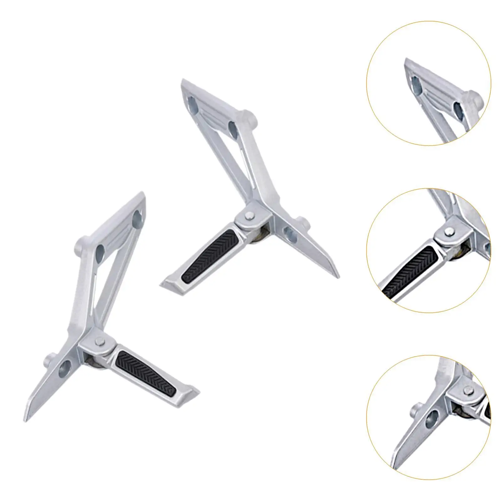 Passenger Foot Pegs Practical Modification AntiSlip Foot Rest Mount Rear Pedals for Motorcycle Road Bike Replace Parts
