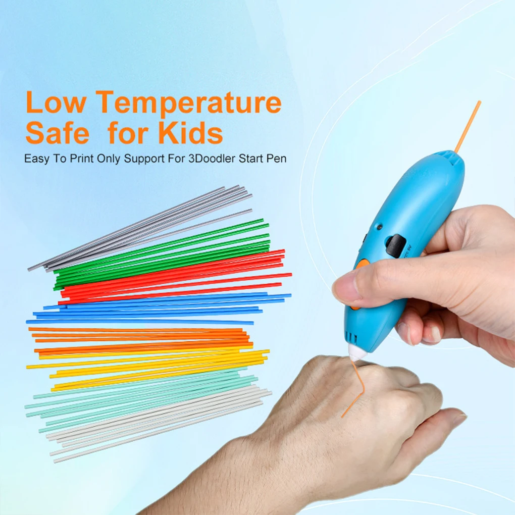 300개 3D 펜 필라멘트 리필 3D 프린트 필라멘트 2.5mm 15CM 길이 3D 펜 액세서리 3D 드로잉 펜 리필 필라멘트 번들