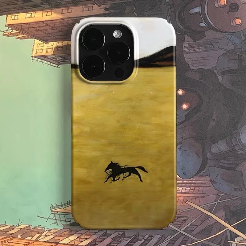 

Yellow Vast Grassland Horse Art Phone Case for IPHONE 17Air 16E 15PROMAX 14 Plus 13 12 MINI 11 PRO 16Plus XR Acrylic Phone Cover