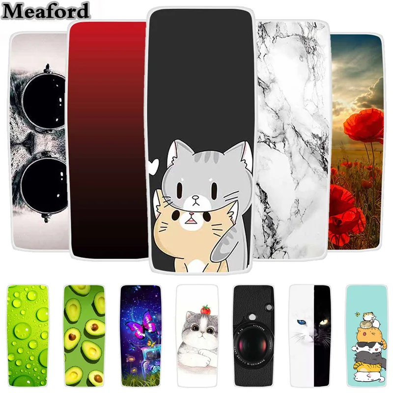 For Nokia 105 2023 4G Case Luxury Silicone TPU Soft Transparent Capa for Nokia105 4G 2023 Cover Protective Clear Cat New Shell