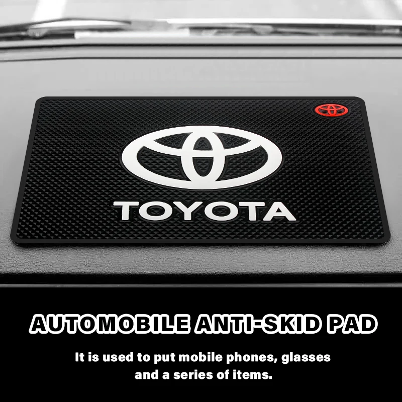 Нескользящий липкий коврик для приборной панели автомобиля, нескользящий держатель для Toyota Corolla Camry Rav4 Yaris Auris Avensis Supra CHR, автомобильные аксессуары