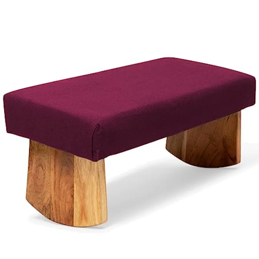 

Meditation Bench Seiza Sustainable Acacia Wood with Curved Bottom Edges for The Perfect Posture Meditation Stool Prayer Bench M