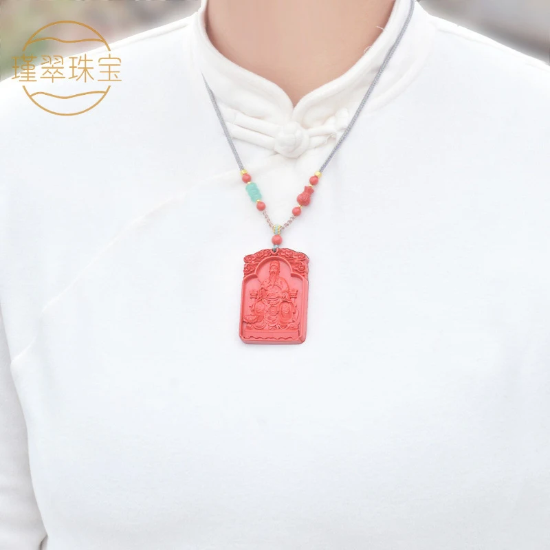 Wenchang Emperor Pendant, high content red, a must-pass exam amulet, necklace accessory men and women