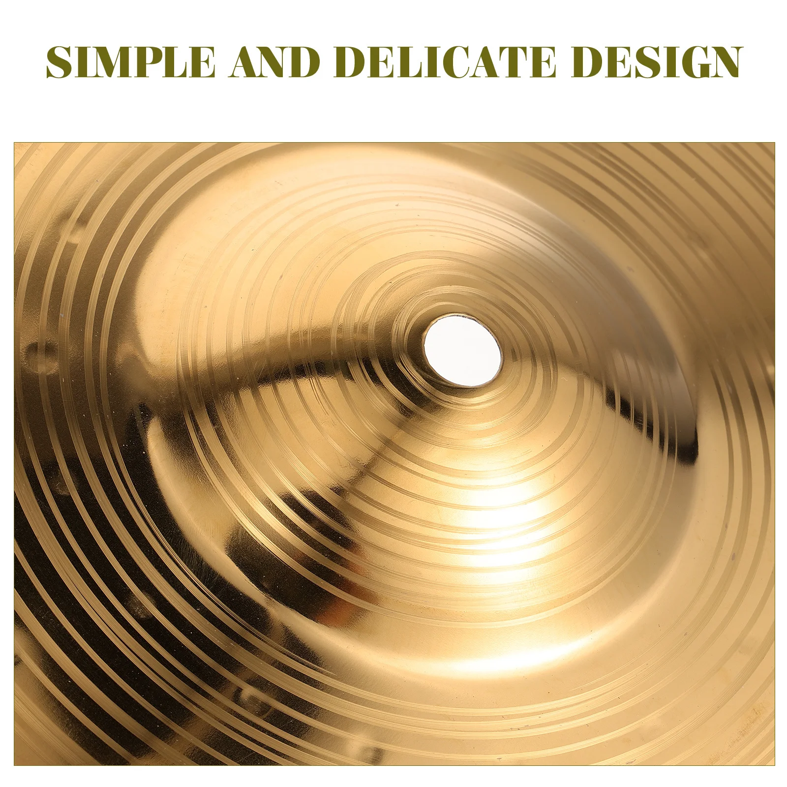 

Metal Yellow Brass Drum Set Cymbal Crash Jazz Drum Practice Lightweight Durable Musical Instrument Accessories