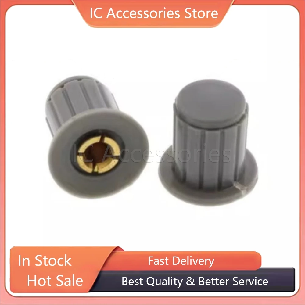 5PCS Black Grey Knob Button Cap Is Suitable For WXD3 Turn Around Special Potentiometer Knob KYP16-16-4 16*16 Knob Cap Hole 4MM
