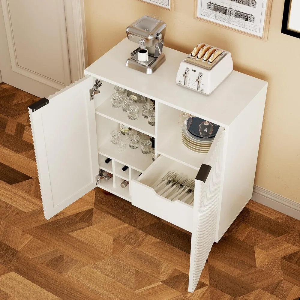 Szafka do przechowywania, bar do kawy, szafka dekoracyjna na alkohol 31,5 cala z miejscem na wino i uchwytem na kieliszki, nowoczesne szafki na wino i Si