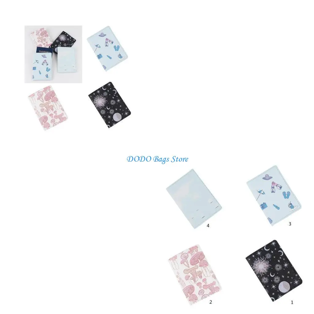 

Pocket Card Holder Printed Holder for Unisex Travel Document