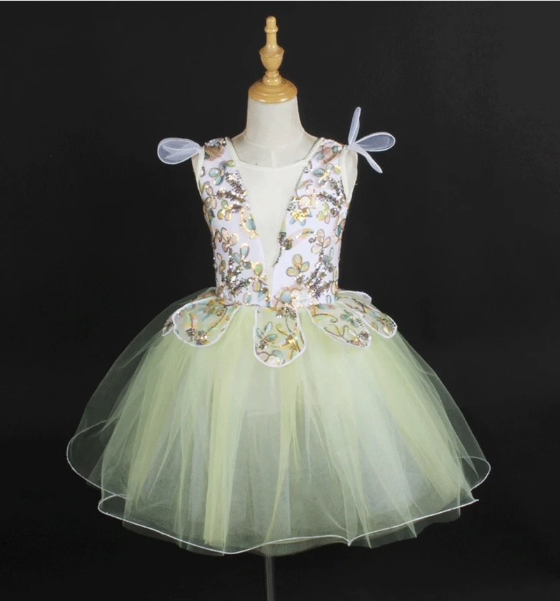 

Ballet Swan Dance Skirt Children New Shiny Ballet TuTu Dress Girls High Quality Standard Ballet Dance Skirt