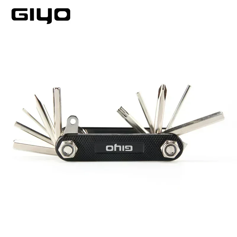 GIYO 11 In 1 Bicycle Repair Combination Tool MTB Bike Bicycle Repair Tool Sports Outdoor Accessories Mini Cycling Multitool