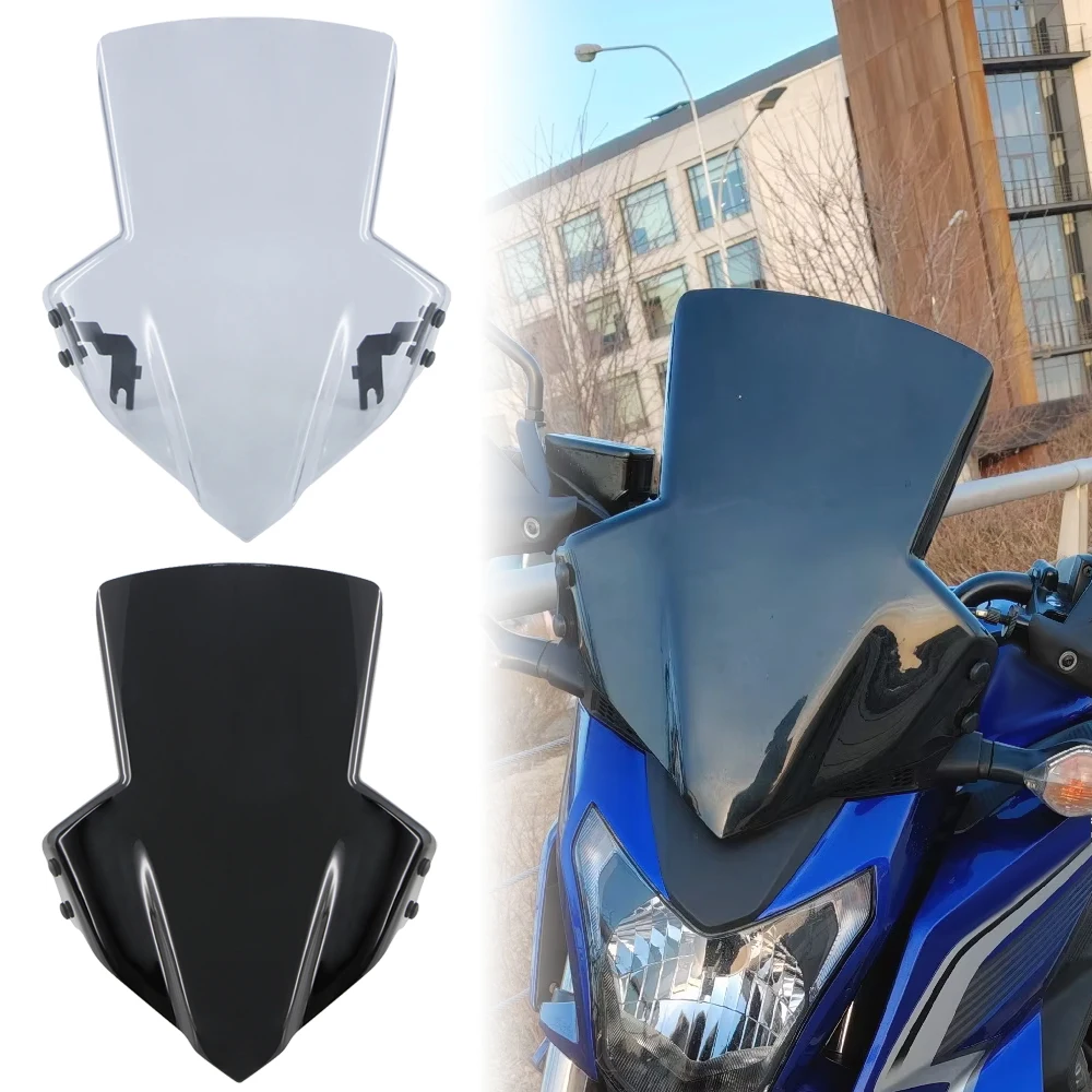 

For Honda CB650F CB 650 F CB 650F 2014-2021 Motorcycle Windshield Windscreen Wind Deflectors Double Bubble Screen With Bracket