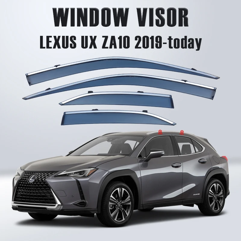 

Window Visor For LEXUS UX ZA10 2019 2020 2021 2022 Auto Door Visor Weathershields Window Protectors