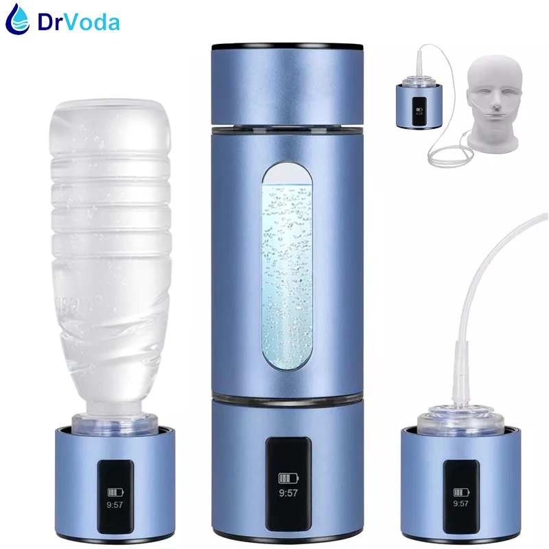 5000ppb SPE PEM Hydrogen Rich Generator Water Ionizer Bottle with Drain Hole Separate H2 and O2 High Pure hydrogen water infuser