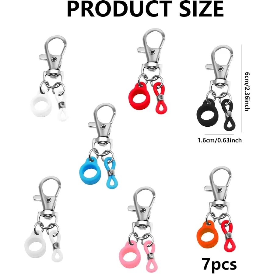 7 قطعة حامل قلم قابل للسحب قلم من السيليكون الحبل كليب قابل للتعديل شارة بكرة اكسسوارات حامل قلم ل الحبل القلم الحبل الحبل #2