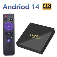 Q96 Max tv box Android 14 Allwinner H313 Quad Core 64 bit 4K 3D UHD smart tv Media Player H. 265 iptv space netflix projectors