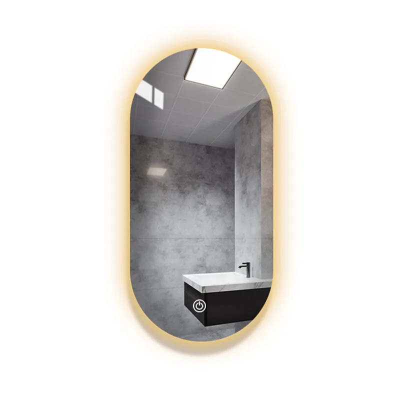 

LED Makeup Bathroom Customized Wall Hanging Lighted Mounted Makeup Cosmetic Wall LED Mirror