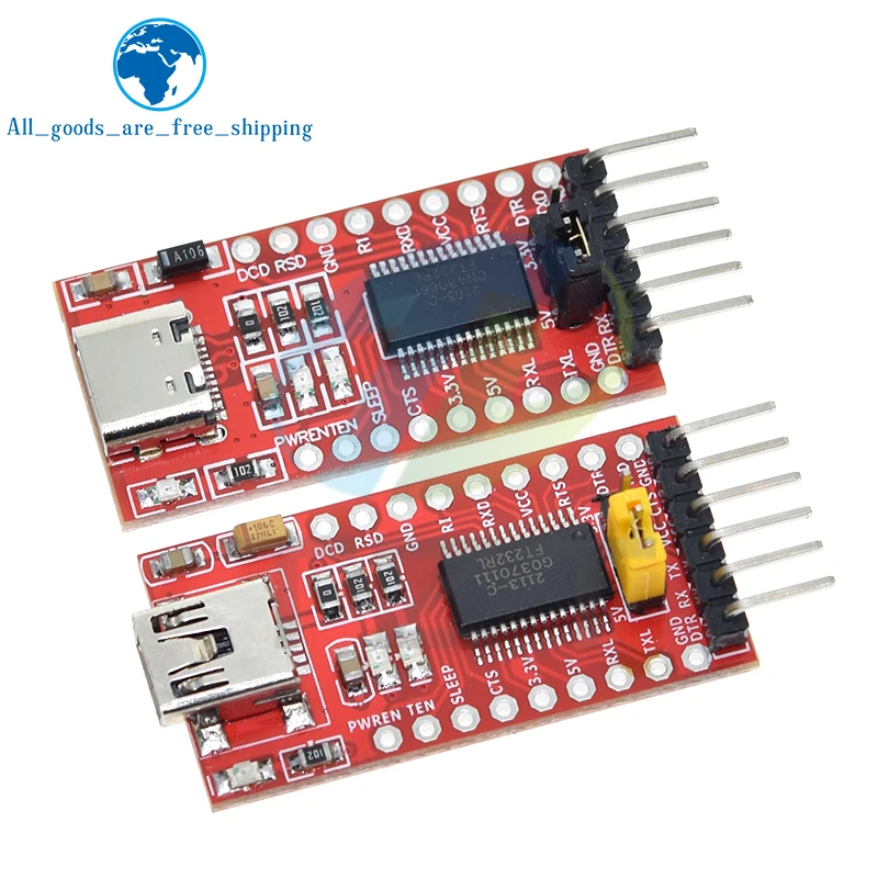 Arduino、tzt f232rl ftpi用のttlシリアルアダプターモジュール、USB 3.3vからttl 5.5、proミニUSBからttl 232
