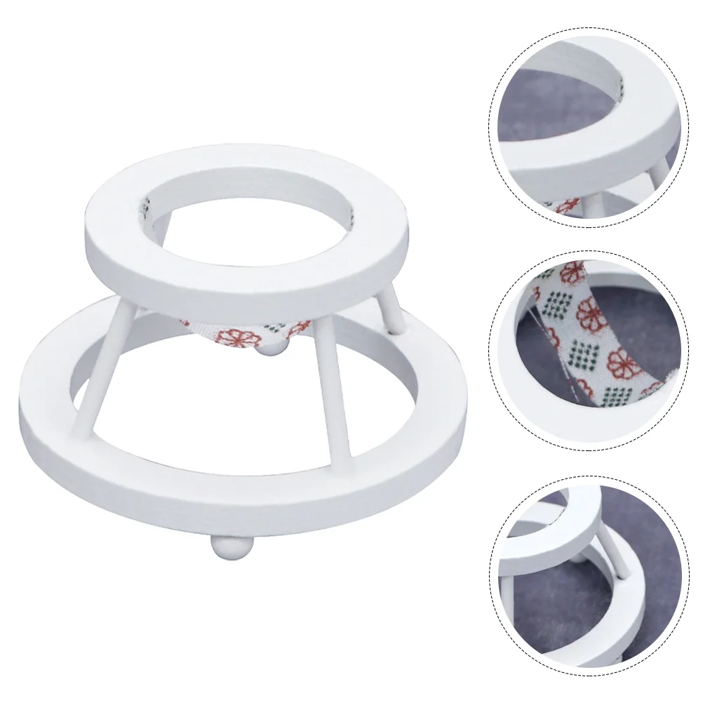 House Furniture Miniature Scene Model Interior Decoration Baby Walker Adornment Props Toy Wooden Life Supply