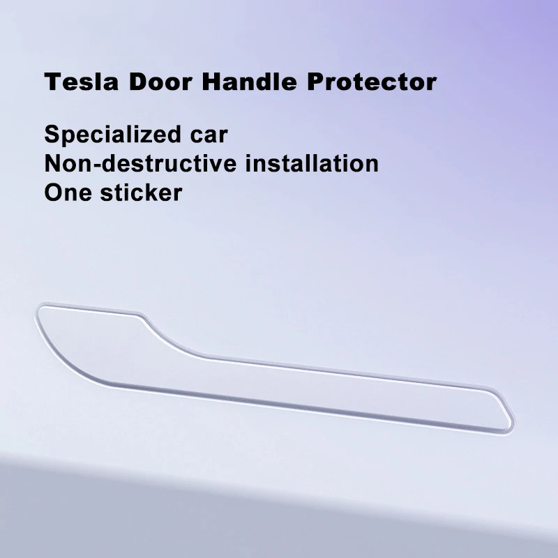 

4 шт. для Tesla Model3Y дверная ручка из искусственной кожи с защитой от царапин Tesla внешняя ручка двери декоративные защитные наклейки