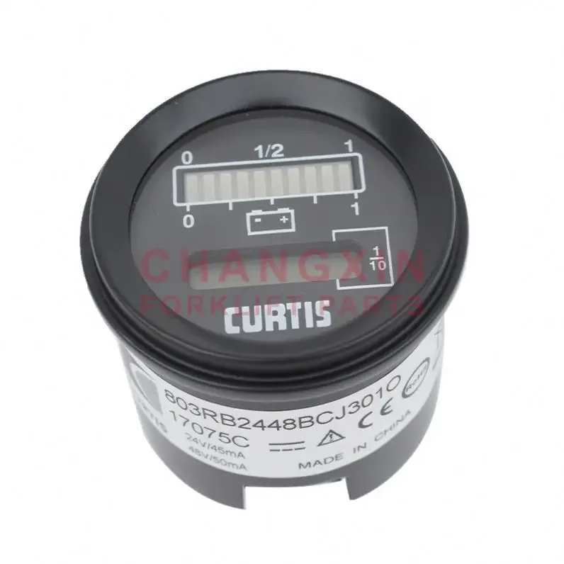 

Curtis 803 12V Instrument Cluster Round Battery Indicator Hour Electricity Meter With Low Voltage Cut off Function
