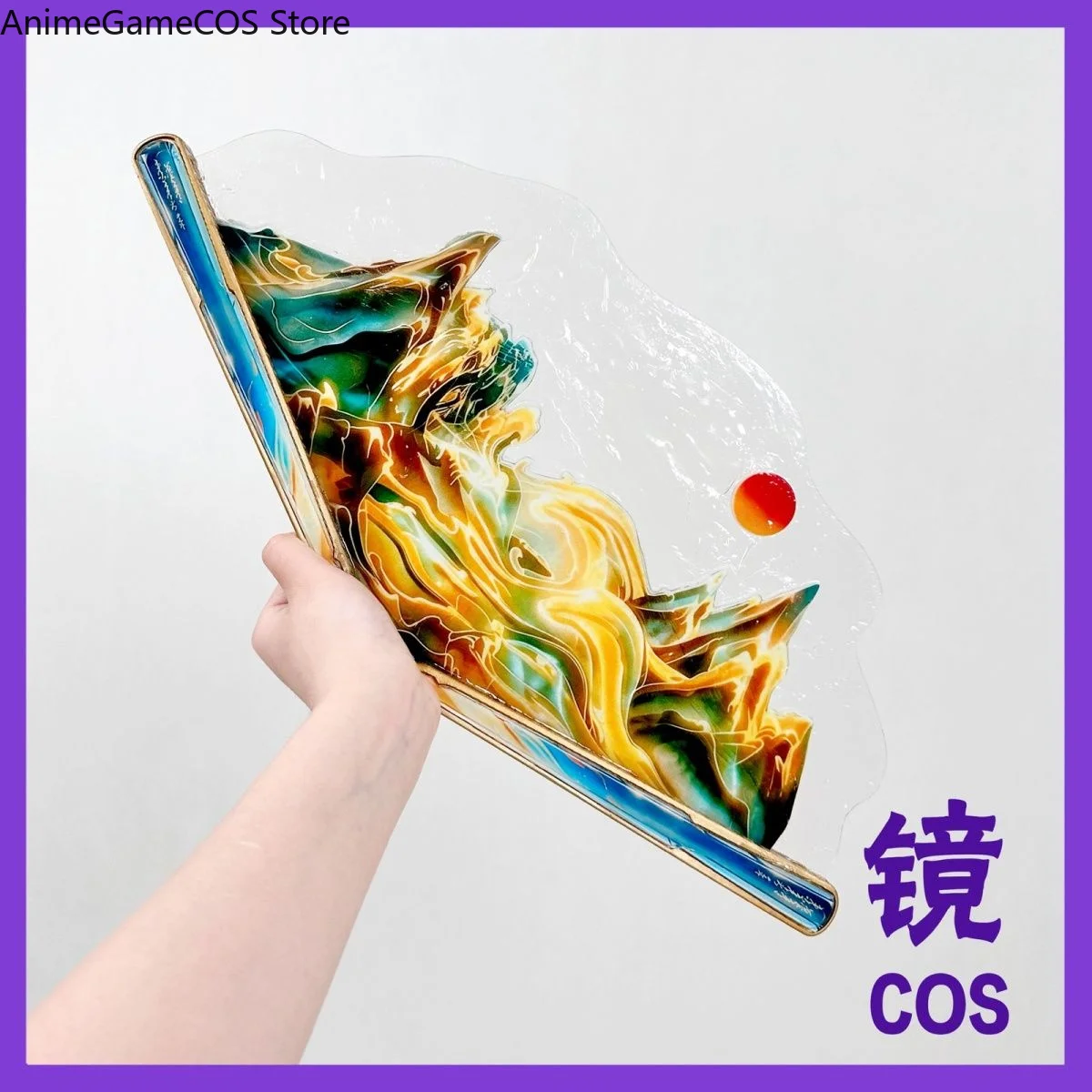 Eventail-de-cosplay-suisui-de-l'anime-wuthering-waves-eventail-imprime-double-face-accessoire-de-jeu-de-role-pour-comic-con-cadeau-d'halloween